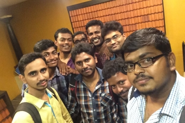 Suresh Ram Chandrasekaran With Friends During Gathering