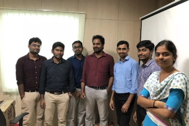 Suresh Ram Chandrasekaran With Team Members At Office