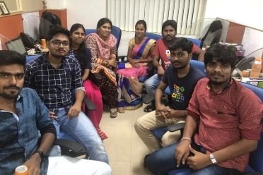 Suresh Ram Chandrasekaran With Team Members