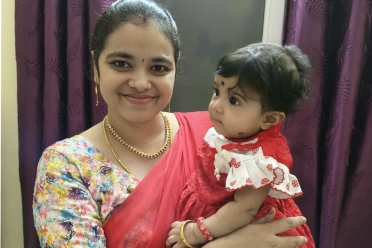 Susmitha Sundar With Child