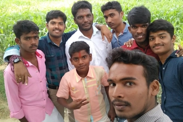 Thangavel Ellappan Village Friends Group Selfie