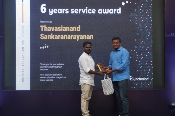 Thavasianand Sankaranarayanan Six Years Service Award