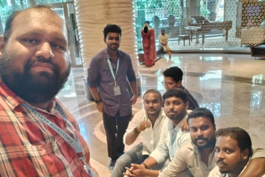 Thavasianand Sankaranarayanan With Colleagues At Lobby