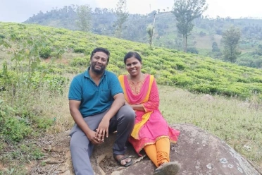 Uma Maheswari Chandrabose With Husband
