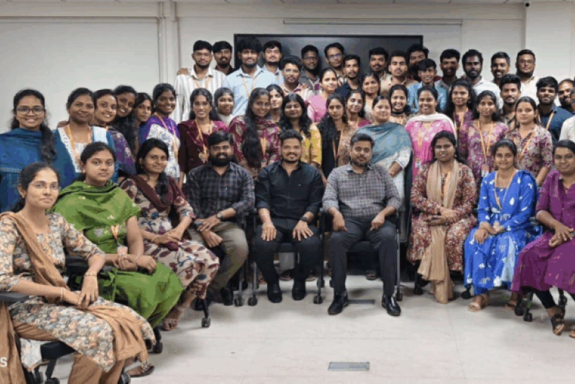 Uma Maheswari Chandrabose With Office Team Members