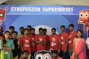 Vijay Raja Syncfusion Superheroes Team