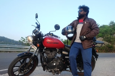 Vijay Raja With Bike