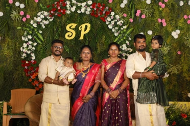 Vijayakumar Mariappan with family at function