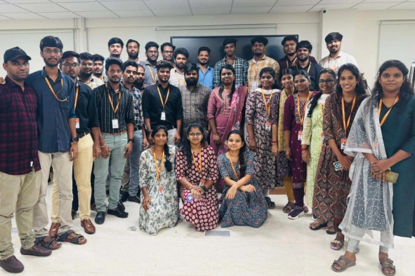 Vijayakumar Yoganandan with his team in recent meetup