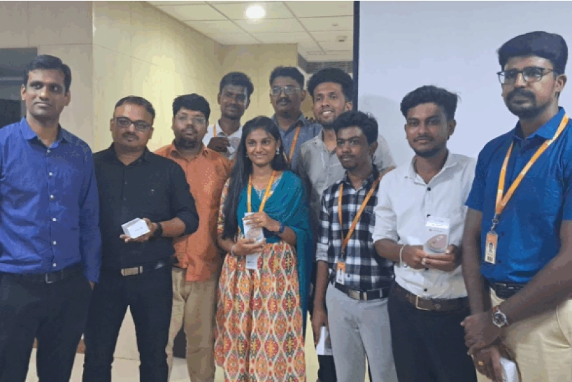 Vivek Sankar With Team Members