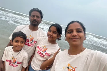 Regina Mary with family