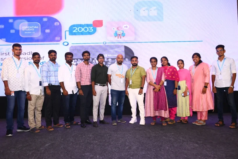 Chozharajan with his team members in next event