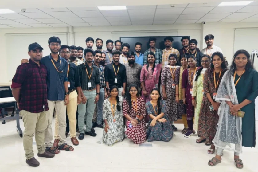 Karthik Anandan with office team members