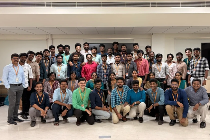 Manivannan padmanaban with overall team in meet up
