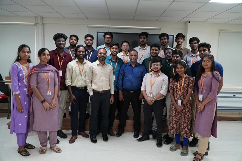 Saravanan ganesan with team