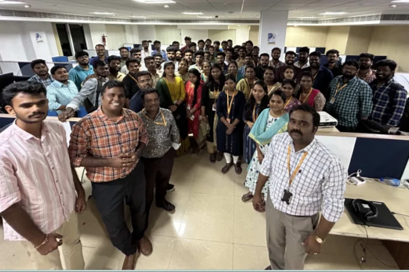 Suriyaprakasam Rajavel With Office Team Members