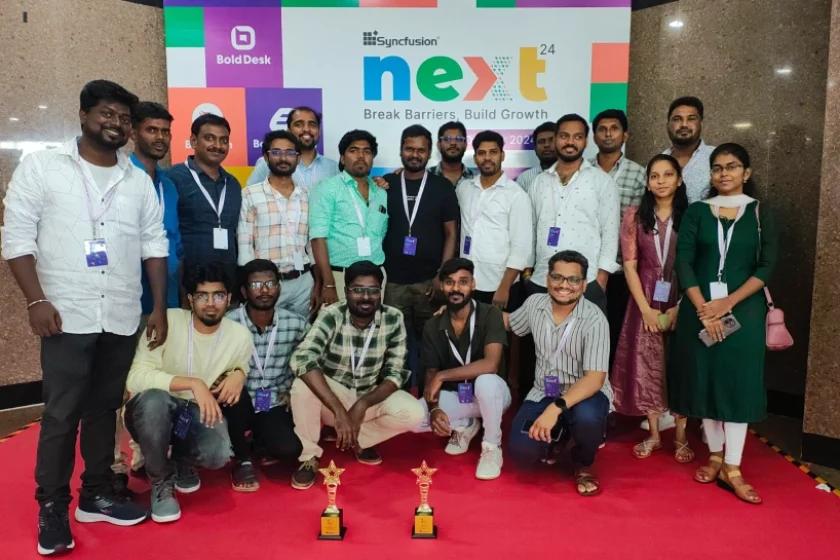 Vijay Raja With Team And Awards