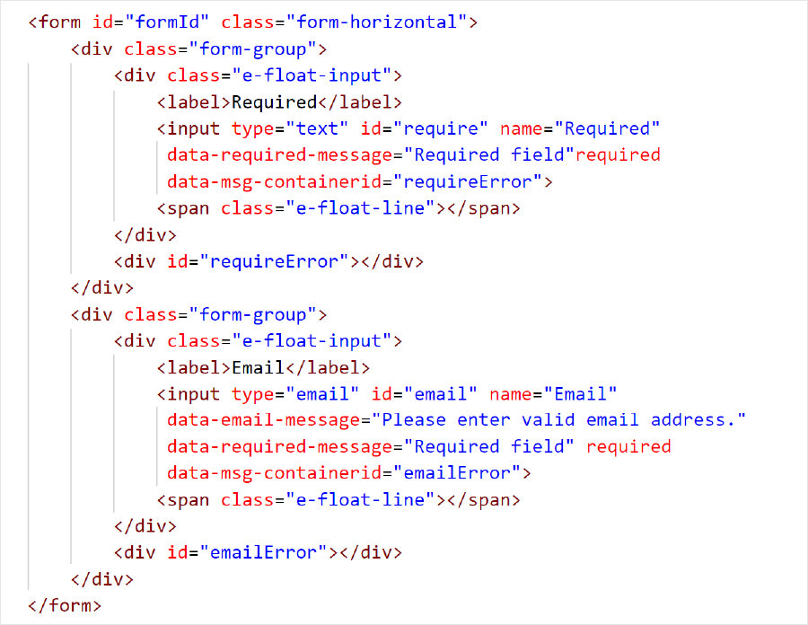 Angular Form Validation | Reactive Forms | Syncfusion