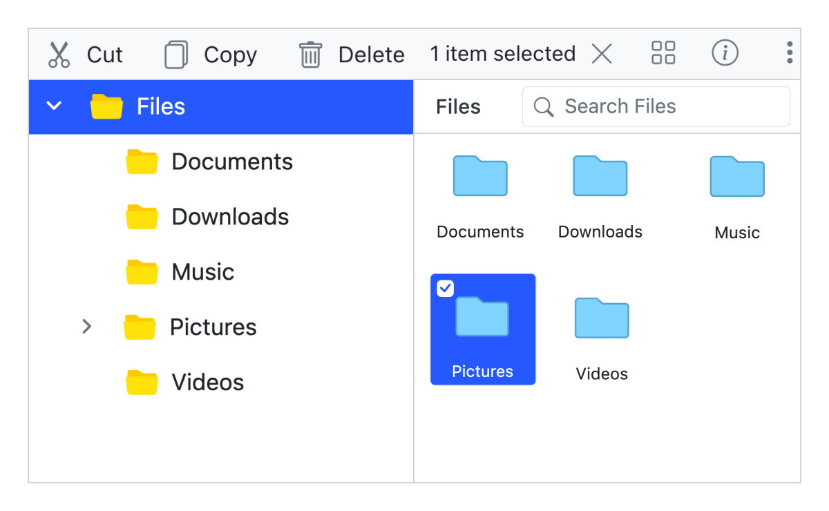 JavaScript File Manager | HTML5 File Explorer | Syncfusion