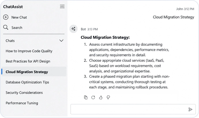 Streaming AI Responses in AI AssistView