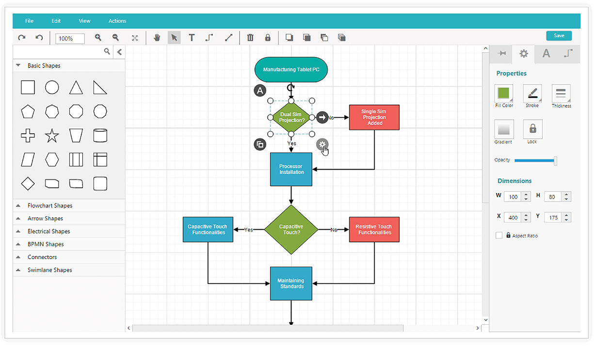 Flow Chart Using Jquery