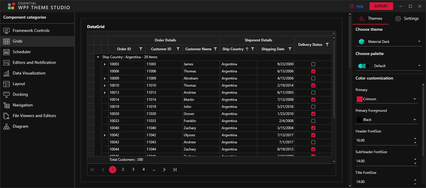 WPF Theme Studio | Theme Editor | Syncfusion