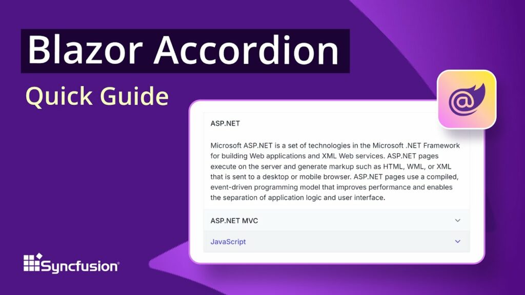 Blazor Accordion: The Ultimate Feature Walkthrough
