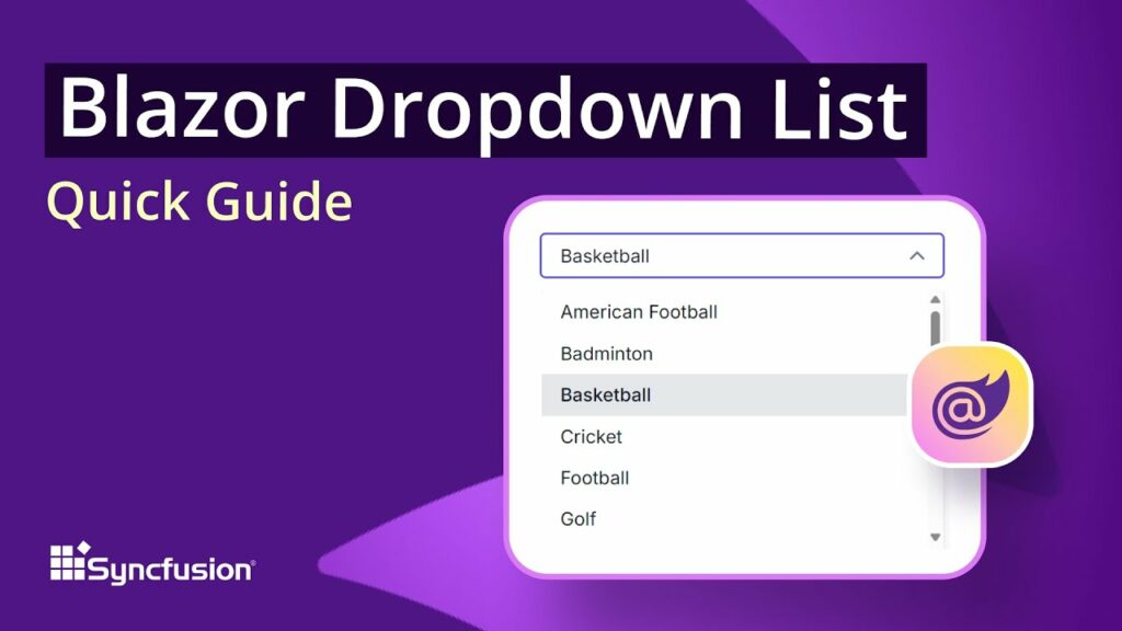 Blazor DropdownList: The Ultimate Feature Walkthrough