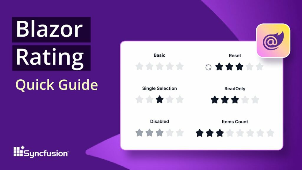 Blazor Rating: The Ultimate Feature Walkthrough