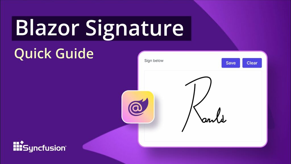 Blazor Signature Pad: The Ultimate Feature Walkthrough