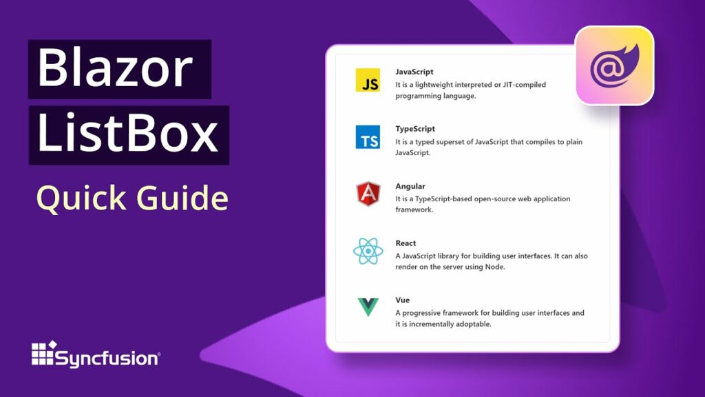 Blazor ListBox: The Ultimate Feature Walkthrough