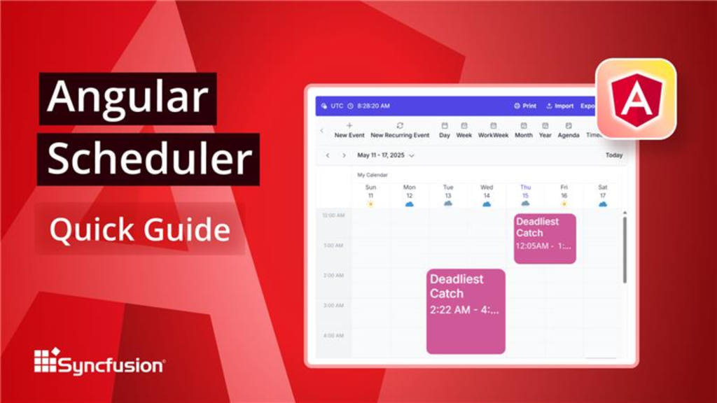 Angular Scheduler: The Ultimate Feature Walkthrough