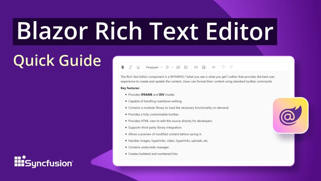 Blazor Rich Text Editor: The Ultimate Feature Walkthrough