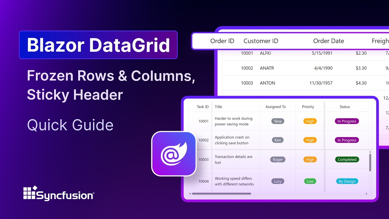 Blazor-DataGrid-Frozen-Rows-Columns-Sticky-Header-Feature-Walkthrough