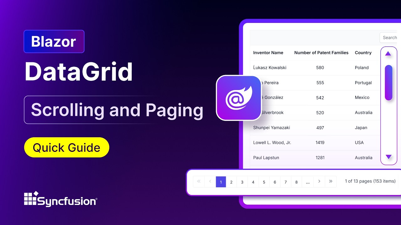 Blazor-DataGrid-Scrolling-and-Paging-Feature-Walkthrough