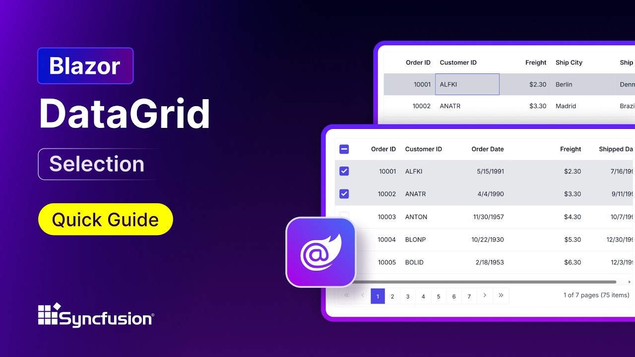Blazor-DataGrid-Selection-Feature-Walkthrough