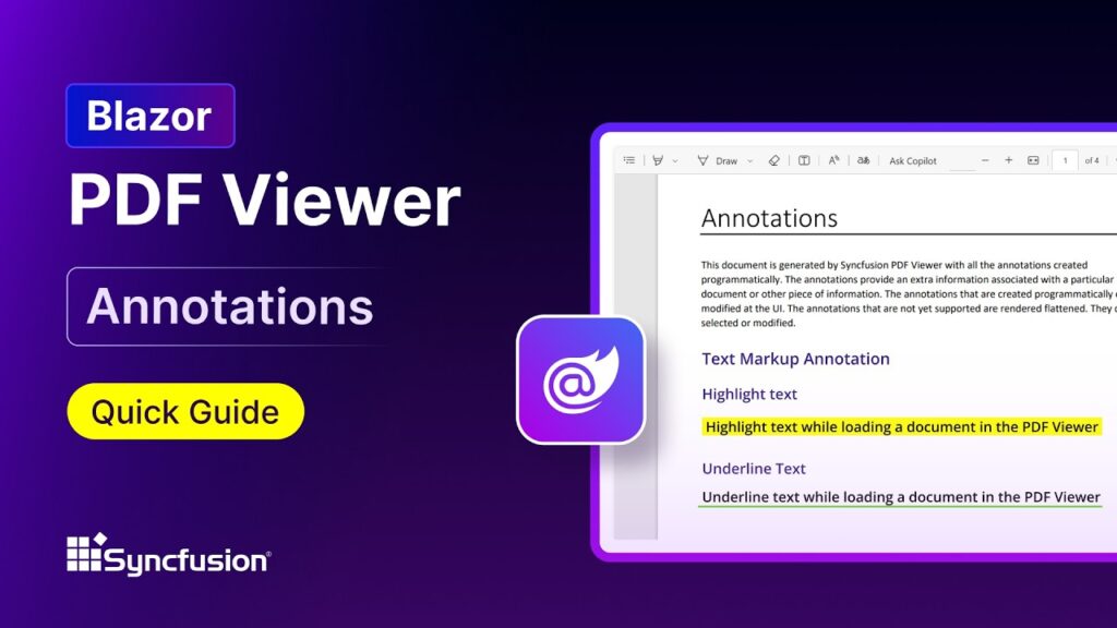 Blazor PDF Viewer: Annotation Feature Walkthrough