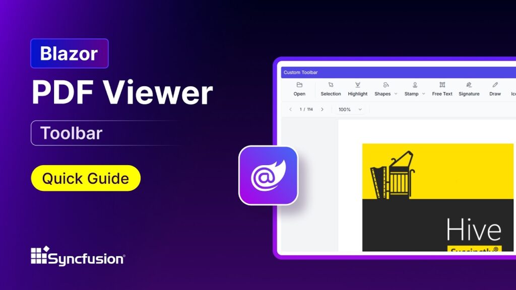 Blazor PDF Viewer: Toolbar Feature Walkthrough