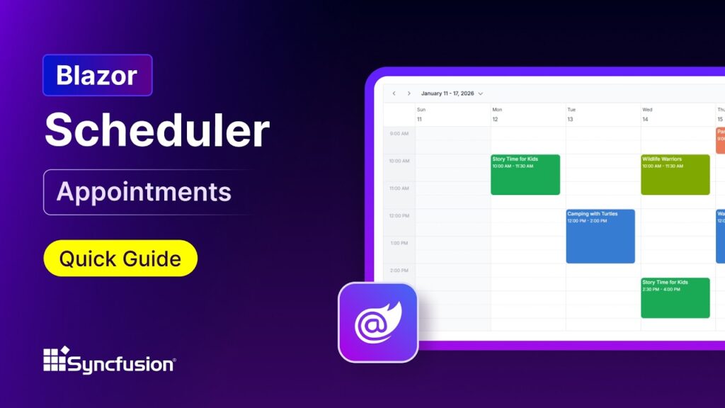 Blazor Scheduler: Appointments Feature Walkthrough