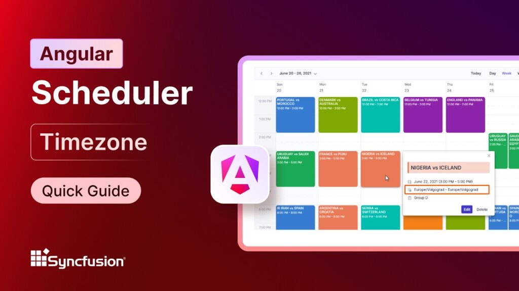 Angular Scheduler: Timezone Feature Walkthrough