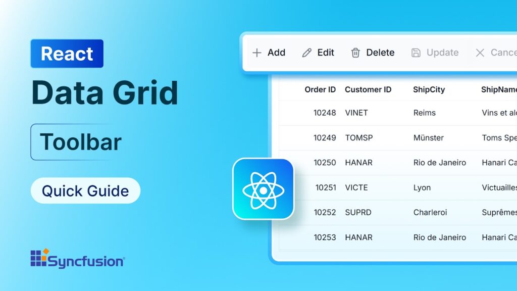 React Data Grid: Toolbar Feature Walkthrough