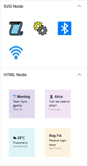 Render HTML/SVG template nodes in symbol palette