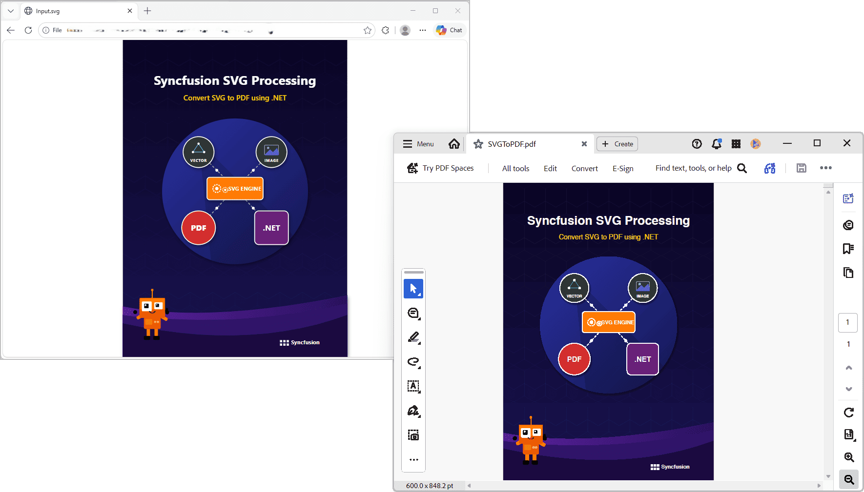 SVG-to-PDF conversion