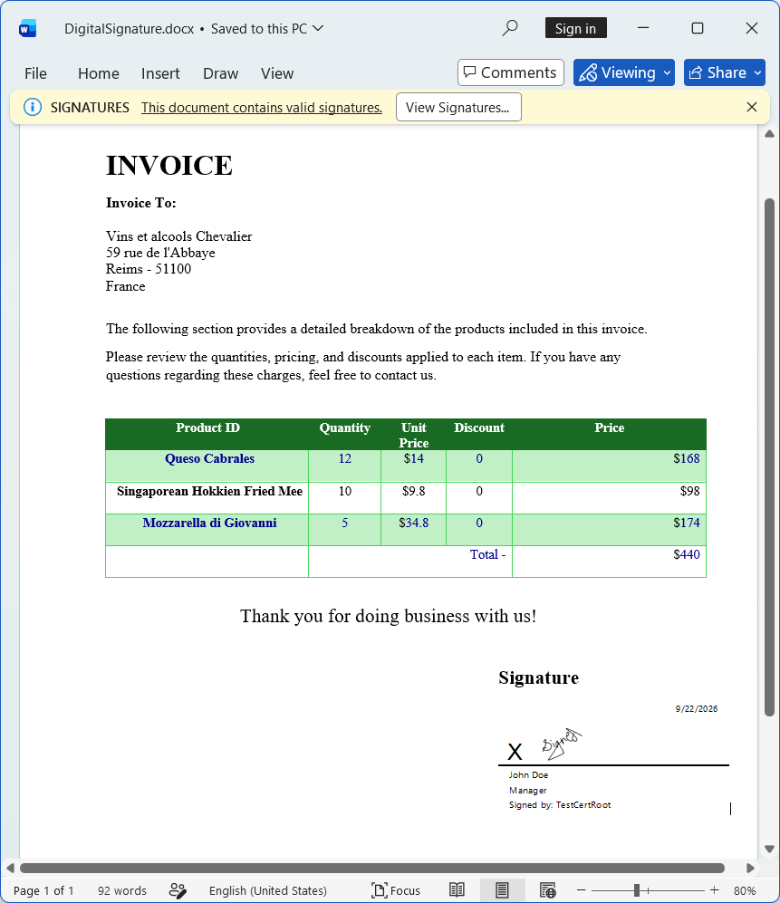 Digital Signature