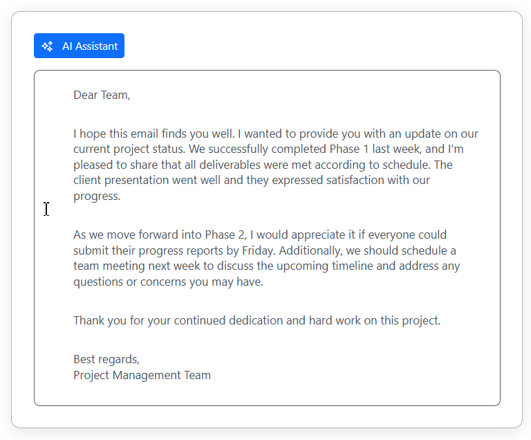 JavaScript Inline AI Assist
