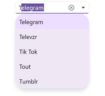 MAUI ComboBox dropdown corner radius Support.
