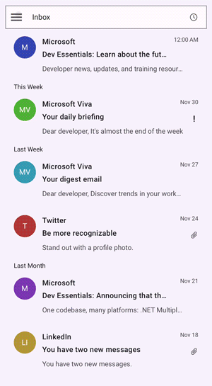 Secondary Drawer in Maui Navigation Drawer