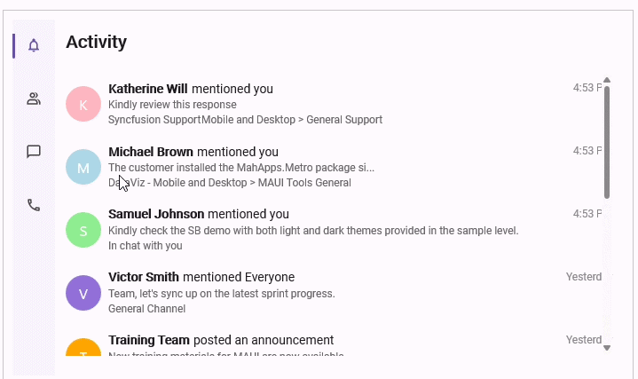 MAUI TabView Vertical tab bar support.