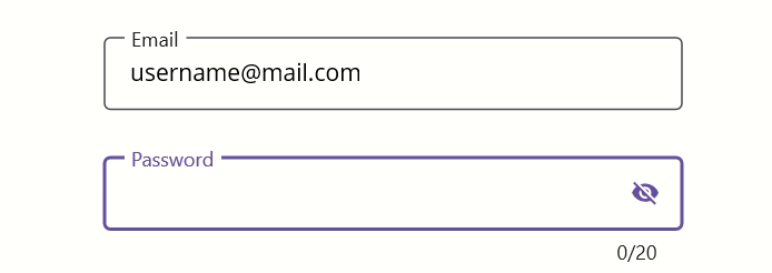 .NET MAUI Text Input Layout