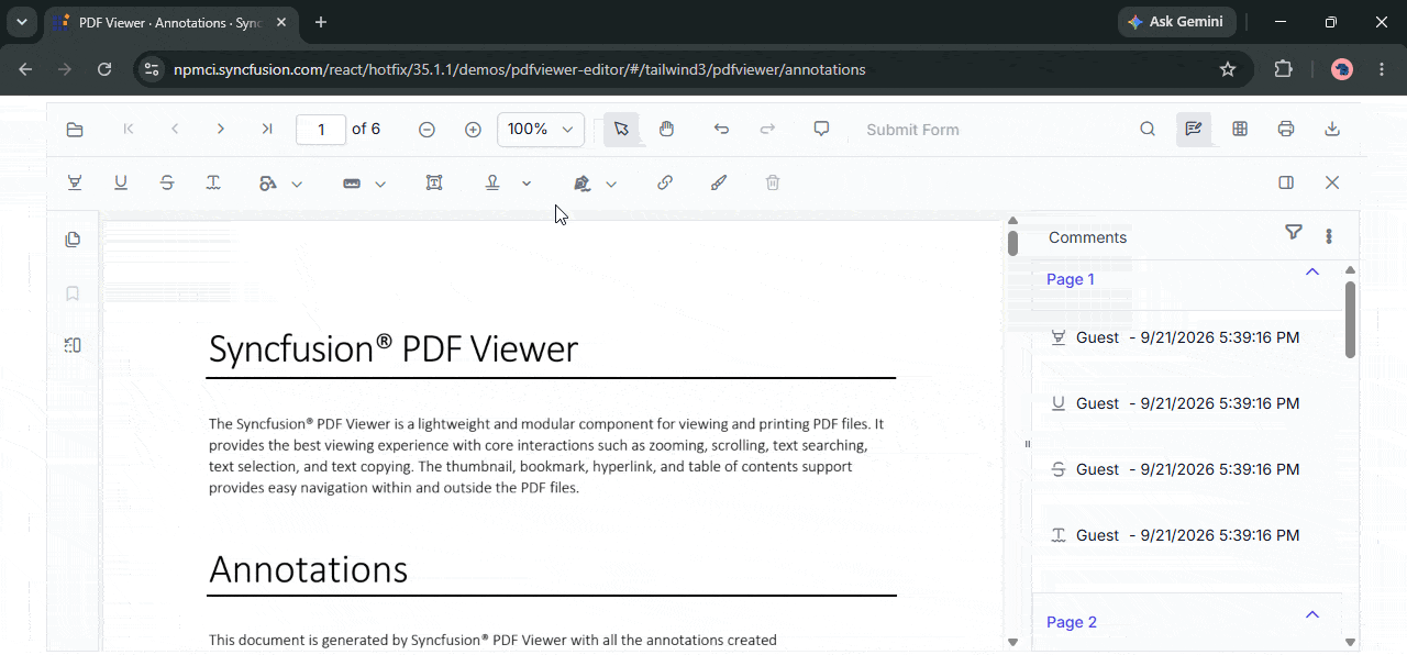 Link annotations